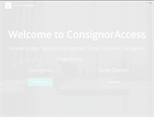 Tablet Screenshot of consignoraccess.com